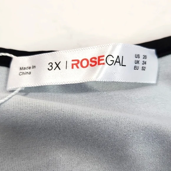 NEW Plus Size & Curve Butterfly Rose Print Above-the-knee ROSEGAL Dress (3X) - Picture 10 of 12